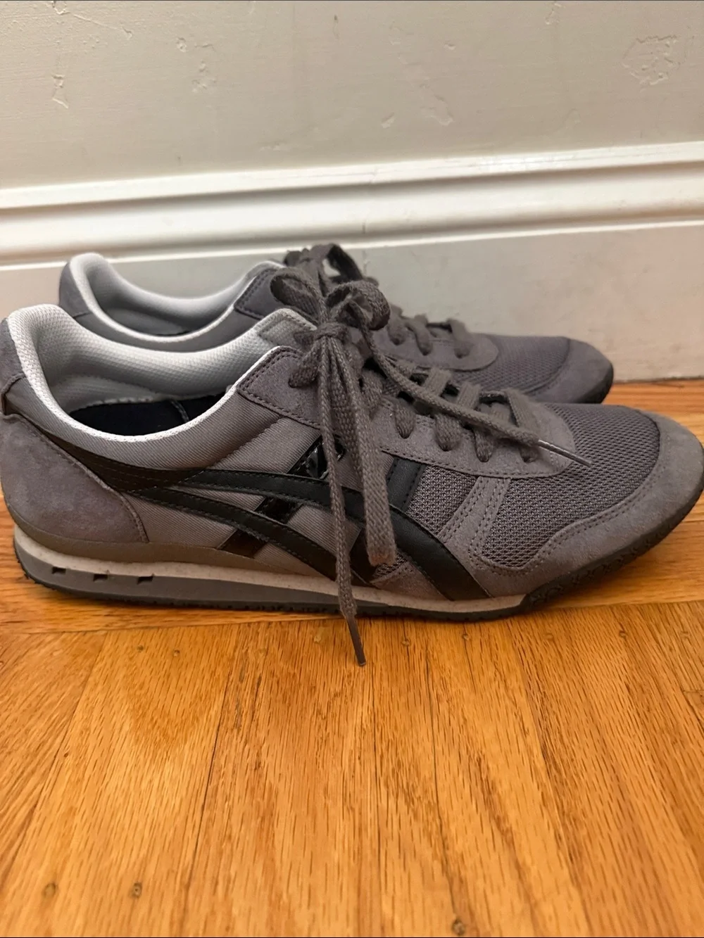 Onitsuka Tiger by Asics Men's Gray Lace-Up Mesh & Suede Sneakers